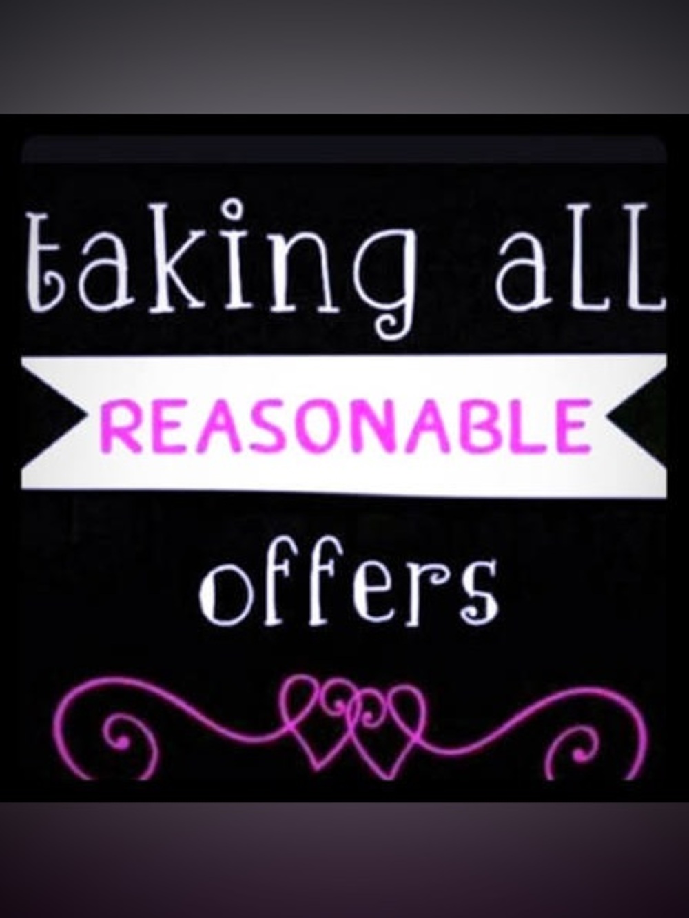 Like what you see ! Make an offer! Taking All Reasonable Offers!